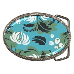 Folk Flowers Pattern Floral Surface Belt Buckles by Eskimos