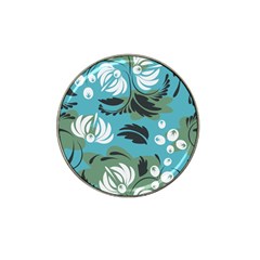 Folk Flowers Pattern Floral Surface Hat Clip Ball Marker by Eskimos