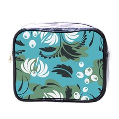 Folk Flowers Pattern Floral Surface Mini Toiletries Bag (one Side) by Eskimos