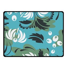 Folk Flowers Pattern Floral Surface Fleece Blanket (small) by Eskimos