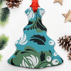 Folk Flowers Pattern Floral Surface Ornament (christmas Tree) 