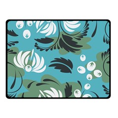 Folk Flowers Pattern Floral Surface Double Sided Fleece Blanket (small)  by Eskimos