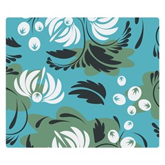 Folk Flowers Pattern Floral Surface Double Sided Flano Blanket (small)  by Eskimos