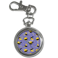 Bats With Yellow Moon Key Chain Watches by SychEva