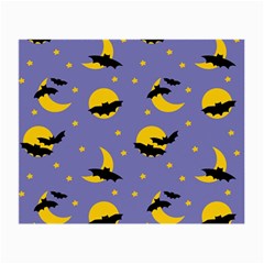 Bats With Yellow Moon Small Glasses Cloth (2 Sides) by SychEva