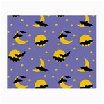 Bats With Yellow Moon Small Glasses Cloth (2 Sides) Front