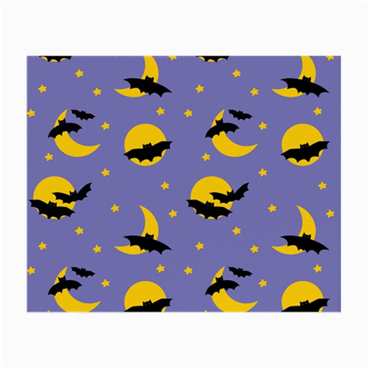 Bats With Yellow Moon Small Glasses Cloth (2 Sides)