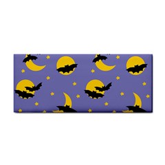 Bats With Yellow Moon Hand Towel by SychEva