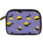 Bats With Yellow Moon Digital Camera Leather Case Front