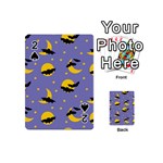 Bats With Yellow Moon Playing Cards 54 Designs (Mini) Front - Spade2