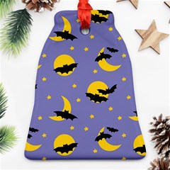 Bats With Yellow Moon Ornament (bell) by SychEva