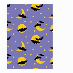 Bats With Yellow Moon Small Garden Flag (two Sides) by SychEva