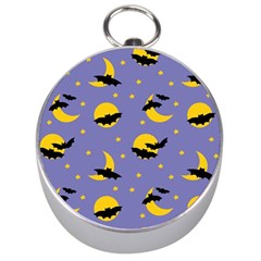 Bats With Yellow Moon Silver Compasses by SychEva