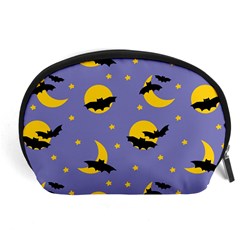 Bats With Yellow Moon Accessory Pouch (large) by SychEva