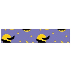 Bats With Yellow Moon Small Flano Scarf by SychEva