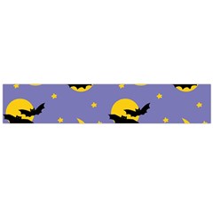 Bats With Yellow Moon Large Flano Scarf  by SychEva