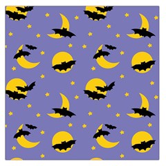 Bats With Yellow Moon Large Satin Scarf (square) by SychEva