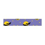 Bats With Yellow Moon Flano Scarf (Mini) Back