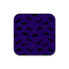 Bats In The Starry Sky Rubber Coaster (square) 