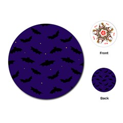 Bats In The Starry Sky Playing Cards Single Design (round) by SychEva