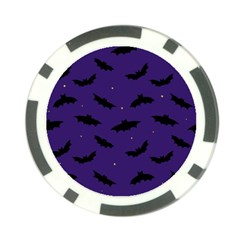 Bats In The Starry Sky Poker Chip Card Guard by SychEva