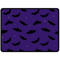 Bats In The Starry Sky Fleece Blanket (large)  by SychEva