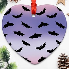 The Bats Ornament (heart) by SychEva