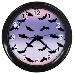 The Bats Wall Clock (black) by SychEva