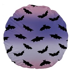 The Bats Large 18  Premium Round Cushions by SychEva