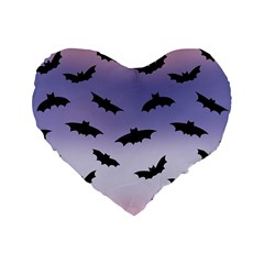 The Bats Standard 16  Premium Heart Shape Cushions by SychEva