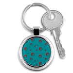 Red Drops Key Chain (Round) Front