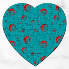 Red Drops Jigsaw Puzzle (heart) by SychEva