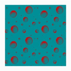 Red Drops Medium Glasses Cloth (2 Sides) by SychEva