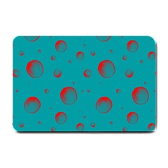 Red Drops Small Doormat  by SychEva