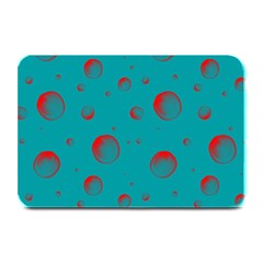 Red Drops Plate Mats by SychEva