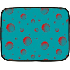 Red Drops Double Sided Fleece Blanket (mini)  by SychEva