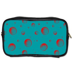 Red Drops Toiletries Bag (two Sides) by SychEva