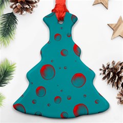 Red Drops Christmas Tree Ornament (two Sides) by SychEva