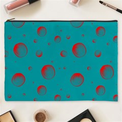 Red Drops Cosmetic Bag (xxxl) by SychEva