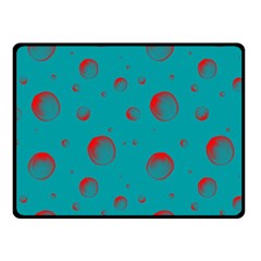 Red Drops Double Sided Fleece Blanket (small)  by SychEva