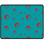 Red Drops Double Sided Fleece Blanket (Medium)  58.8 x47.4  Blanket Front