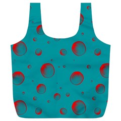 Red Drops Full Print Recycle Bag (xl) by SychEva