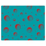 Red Drops Double Sided Flano Blanket (Medium)  60 x50  Blanket Front