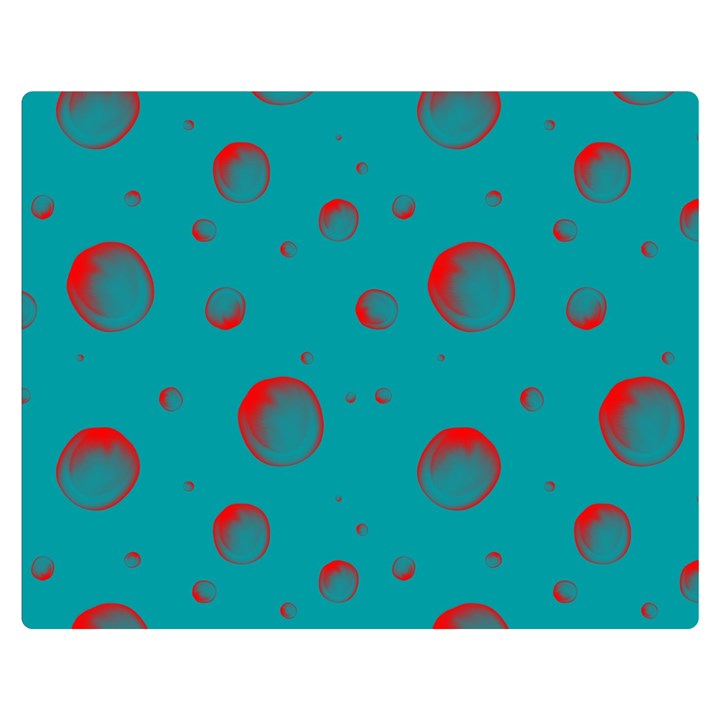 Red Drops Double Sided Flano Blanket (Medium) 