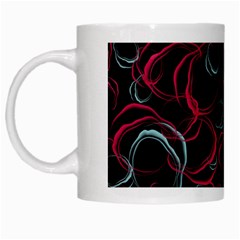 Blue And Red Stains White Mugs by SychEva