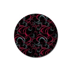 Blue And Red Stains Magnet 3  (round)