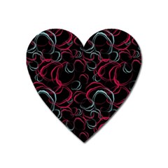 Blue And Red Stains Heart Magnet