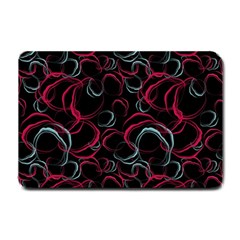 Blue And Red Stains Small Doormat  by SychEva