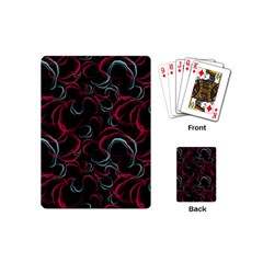 Blue And Red Stains Playing Cards Single Design (mini) by SychEva