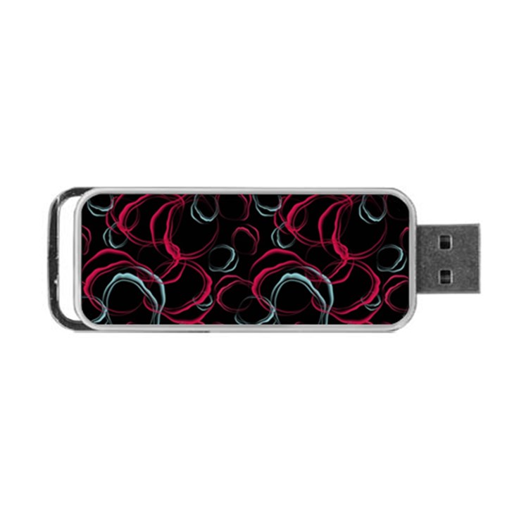 Blue And Red Stains Portable USB Flash (Two Sides)